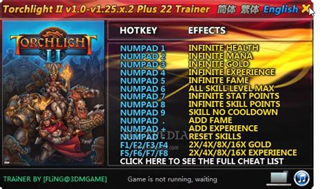 torchlight ii cheats|Torchlight 2 patch V1.25.5.6 Steam cheat table including monster .